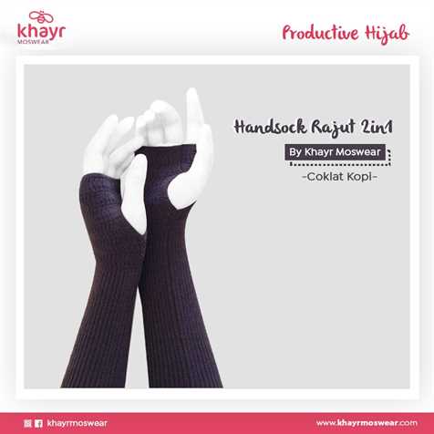 Handsock 2in1 07 Coklat Kopi