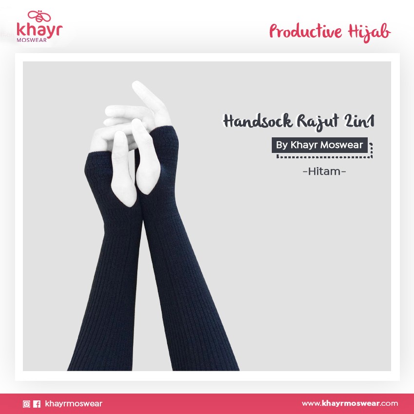 Handsock 2in1 13 Hitam
