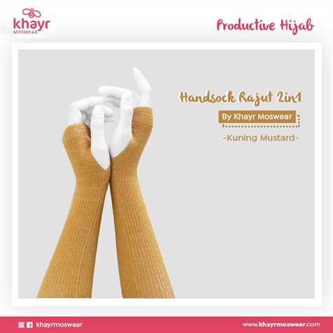 Handsock 2in1 15 Kuning mustard