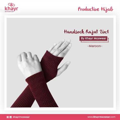 Handsock 2in1 17 Marun