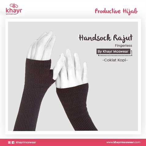 Handsock Fingerless 08 Coklat Kopi