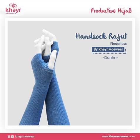 Handsock Fingerless 11 Denim