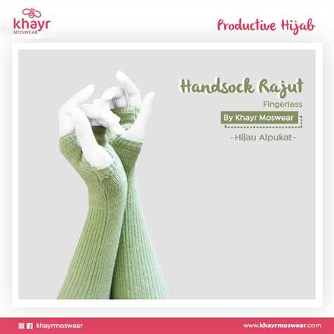 Handsock Fingerless 13 Hijau alpukat