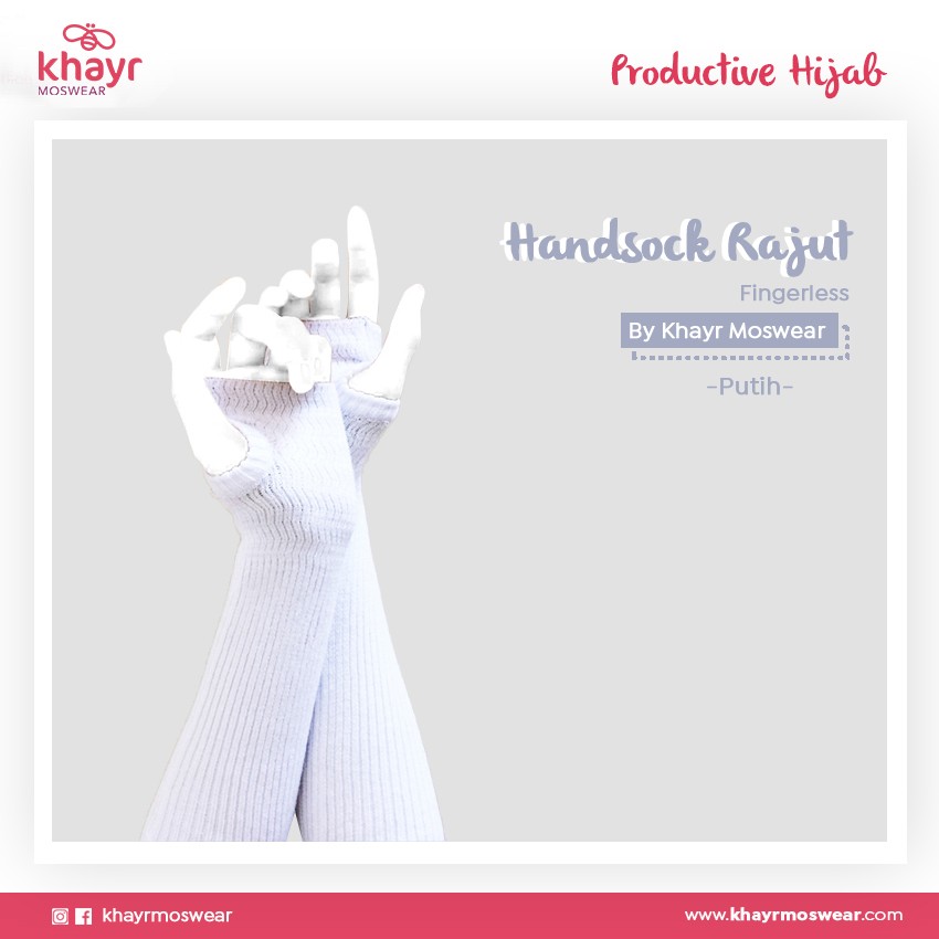 Handsock Fingerless 24 Putih