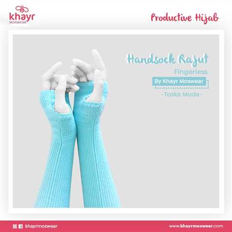 Handsock Fingerless 27 Toska muda