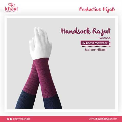 Handsock Twotone 11 (Marun - Hitam)