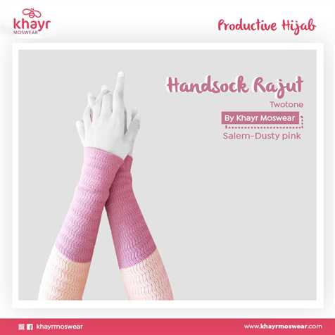 Handsock Twotone 13 (Salem - Dusty Pink)