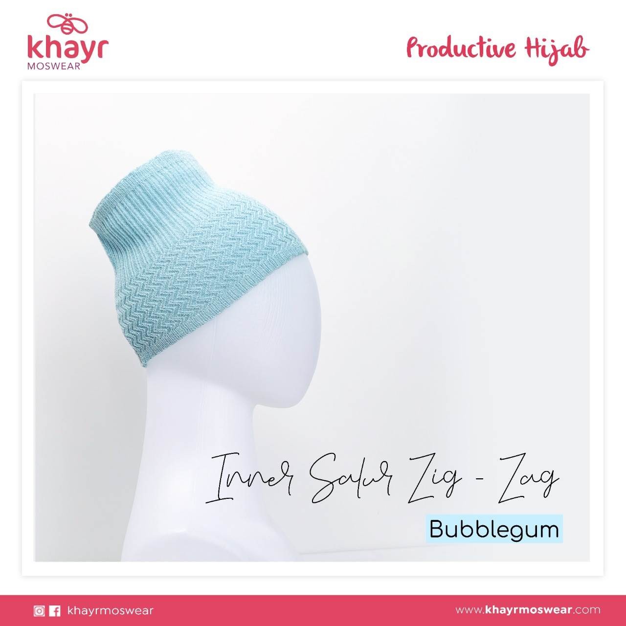 Inner Salur Zigzag Bubble Gum