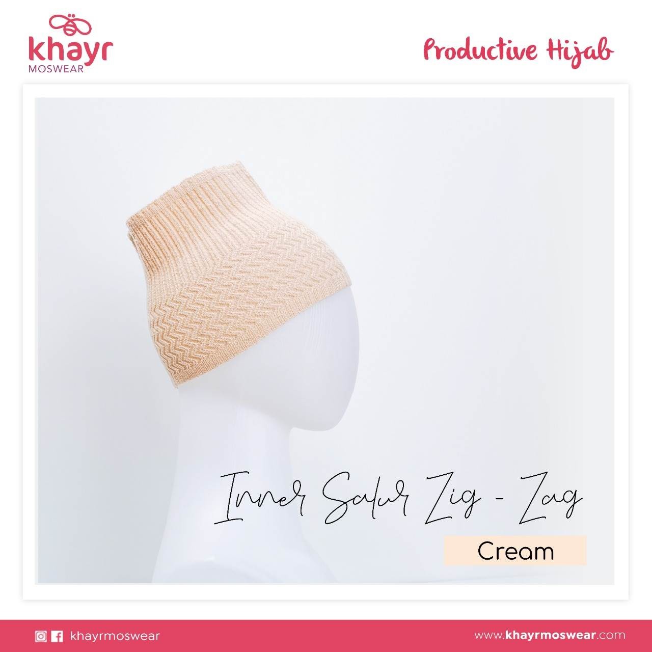 Inner Salur Zigzag Cream
