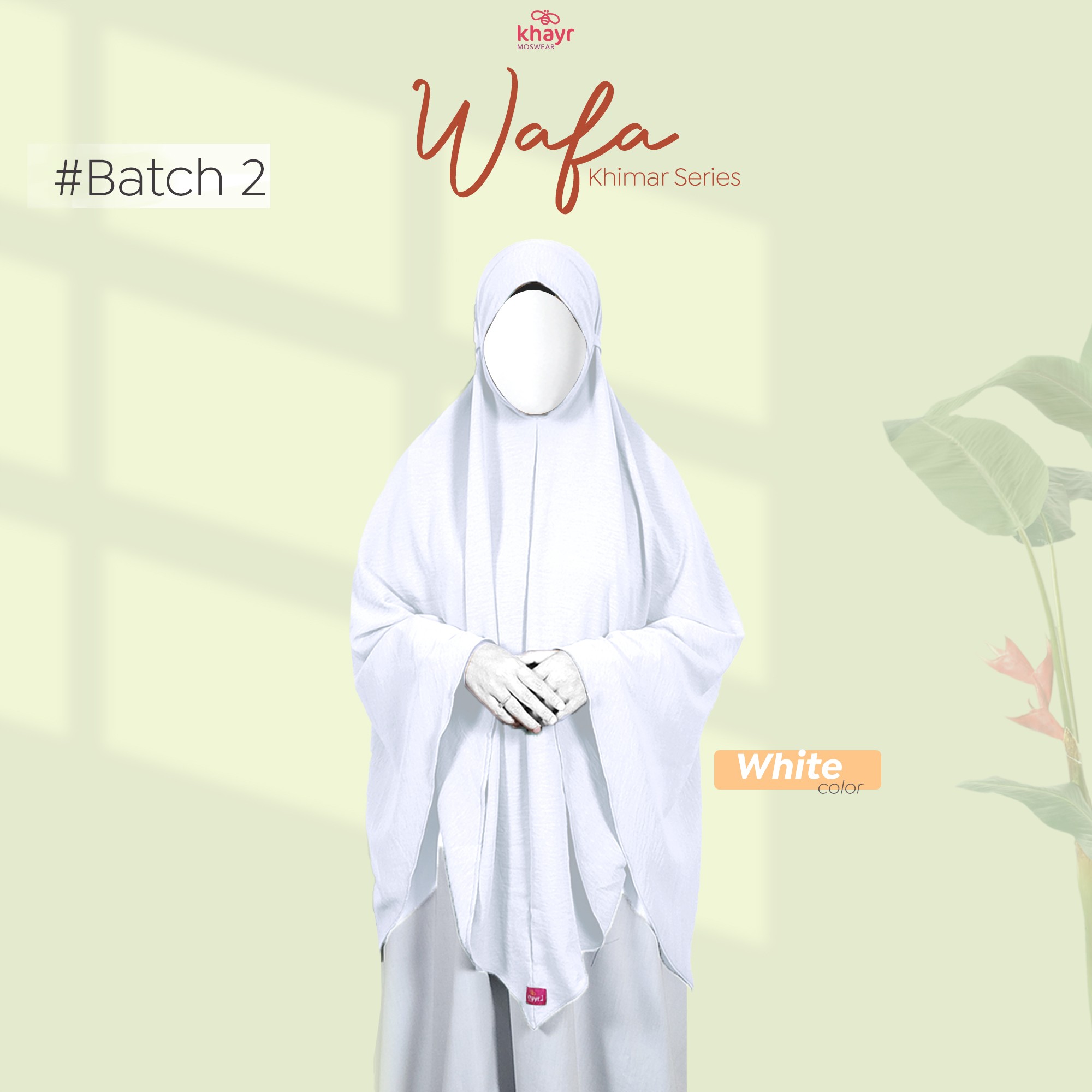 Khimar Wafa White